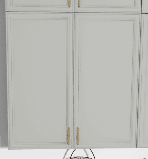 Wellborn upper cabinet detail view